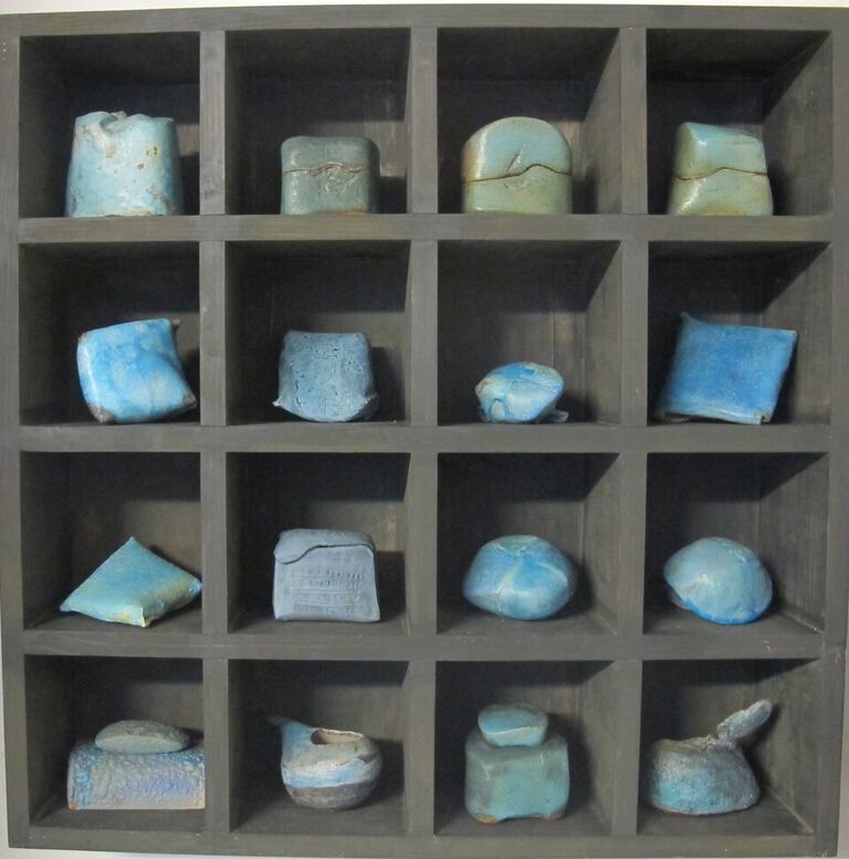 Turquoise Shelving Art Collection