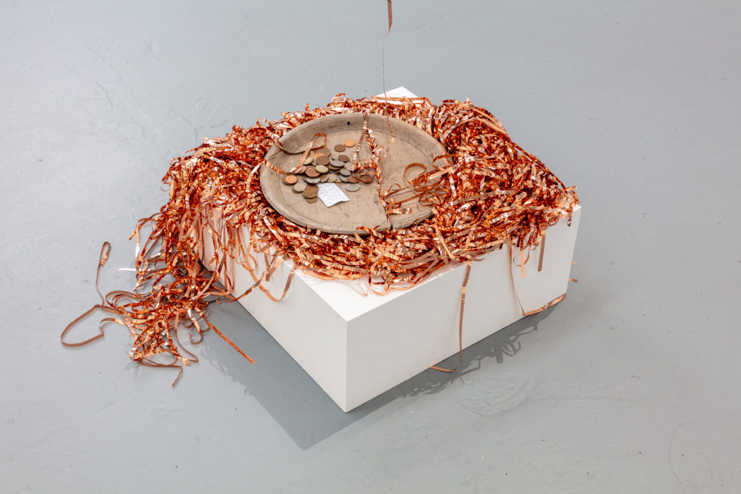 The coins collected by my mom and given to me for my current trip in London