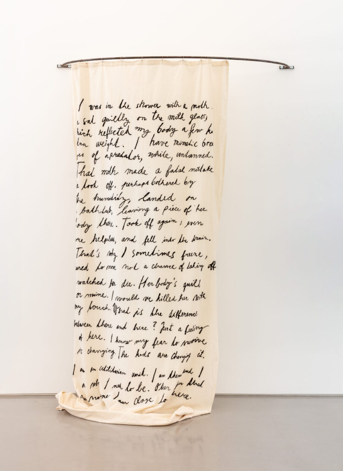 I was in the shower with a moth